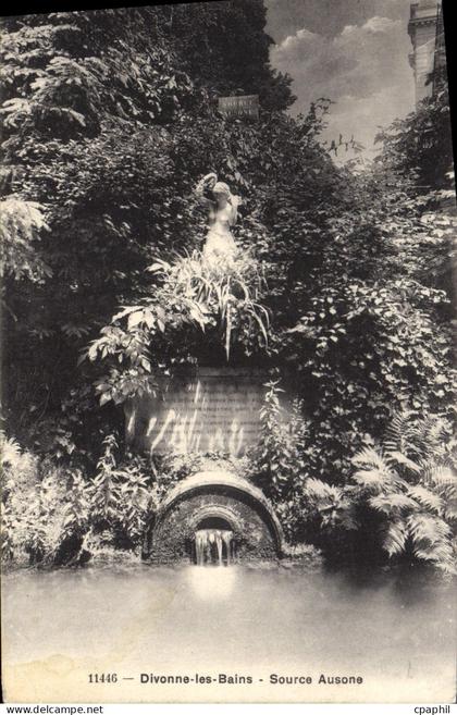 CPA Divonne Les Bains Source Ausone