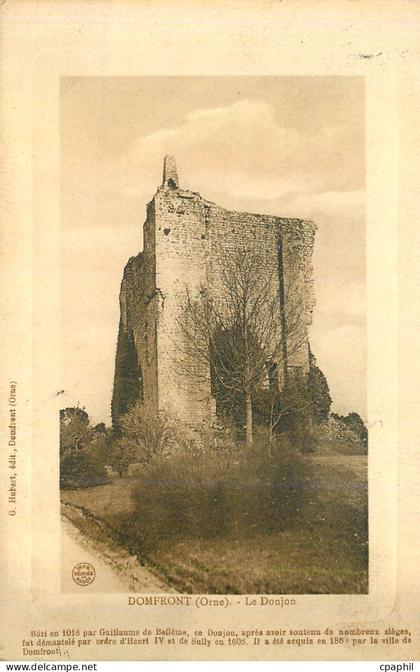 CPA Domfront (orne) le donjon