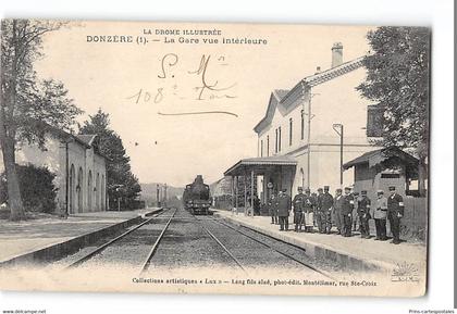 CPA 26 Donzere La Gare Train