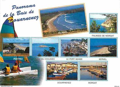 Carte Postale - 29 - Douarnenez - La Baie de Douarnenez - Multivues - Flamme Postale - Voir Scans Recto Verso