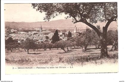 DRAGUIGNAN - PANORAMA VU ENTRE LES OLIVIERS