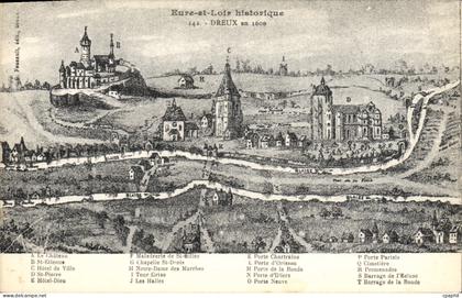 CPA Dreux en 1600