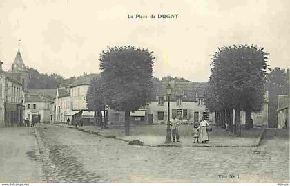 93 - Dugny - La Place de Dugny - Animée - CPA - Voir Scans Recto-Verso