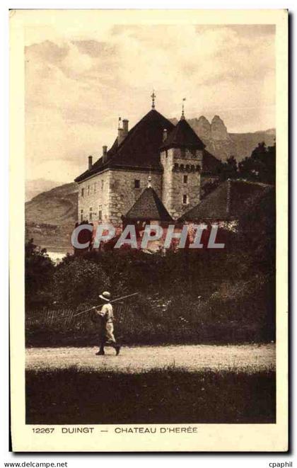 CPA Duingt Chateau D'Heree Enfant