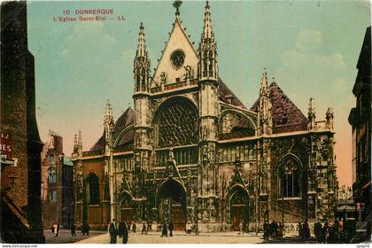 CPA Dunkerque Eglise Saint Elol