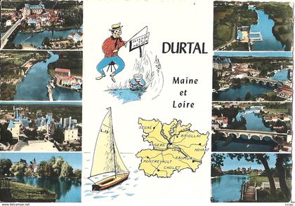CPSM Durtal vues aériennes multiples