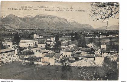 ECHIROLLES Vue générale, au fond, la Vallée du Graisivaudan