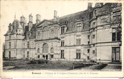 CPA Ecouen Chateau de la Legion d'honneur cote de la Terrasse