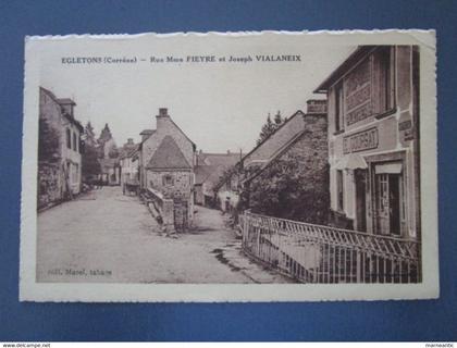 Cpa Egletons (19) rue Mme Fieyre et Joseph Vialaneix