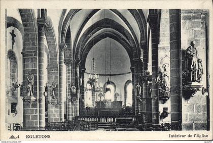 CPA Egletons Interieur De I'Eglise