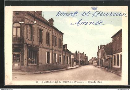 CPA Egriselles-le-Bocage, Grande Rue