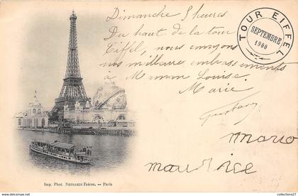 75-PARIS-TOUR EIFFEL- 1900