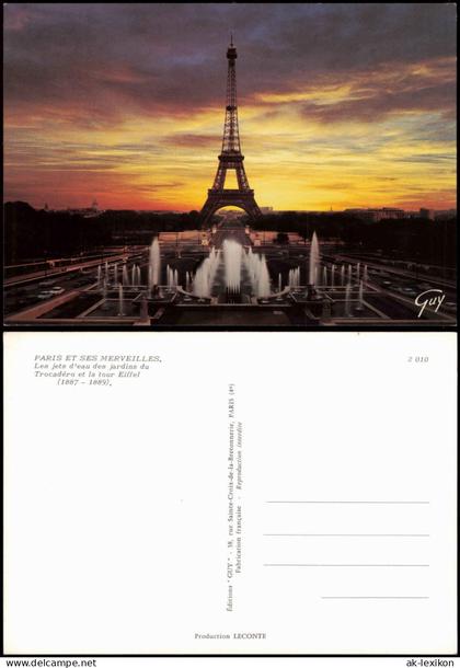 CPA Paris Eiffelturm Trocadéro et la tour Eiffel 1990
