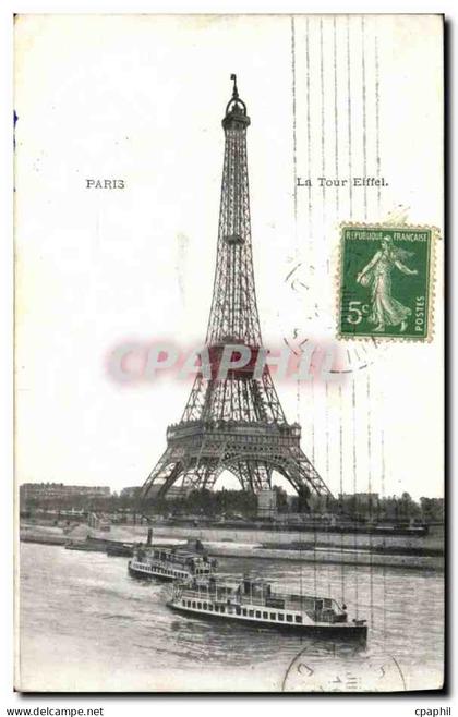 CPA Paris Tour Eiffel Peniche