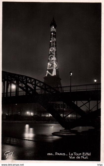 Paris - la Tour Eiffel (Vue de Nuit)