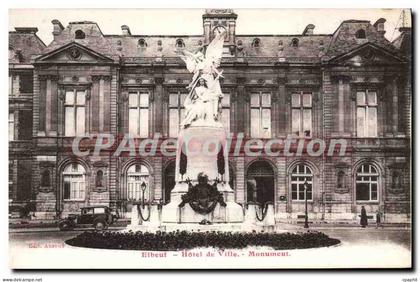 CPA Elbeuf Hotel De Ville Monument