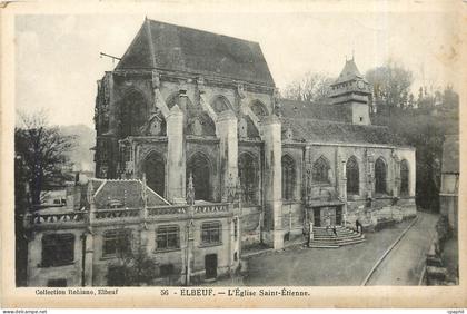 CPA Elbeuf - l'eglise Saint Etienne