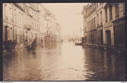 ELBEUF-Carte photo-Inondations-1910