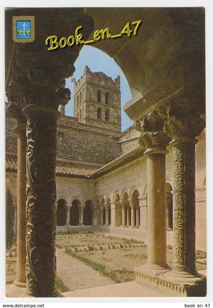 {82997} 66 Pyrénées Orientales Elne , Le Cloître d' Elne et le clocher de la Cathédrale de Sainte Eulalie