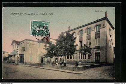 CPA Ennezat, Hotel de Ville