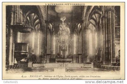 ENNEZAT ... INTERIEUR DE L EGLISE