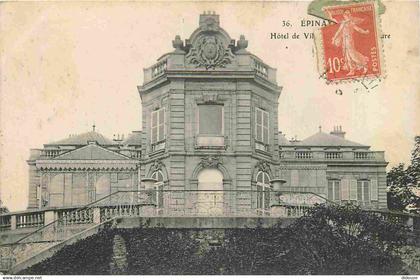 91 - Epinay-sur-Orge - Hotel de Ville - CPA - Oblitération de 1910 - Voir Scans Recto-Verso