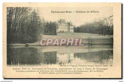 CPA Epinay sur Orge Chateau de Sillery Anciens Fiels de Quincampoix et Charaintru