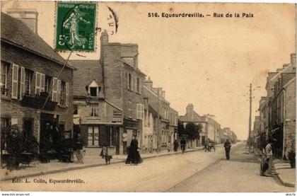 CPA EQUEURDREVILLE - Rue de la Paix (209204)