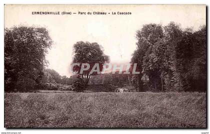 CPA Ermenonville (Oise) Parc du Chateau La Cascade