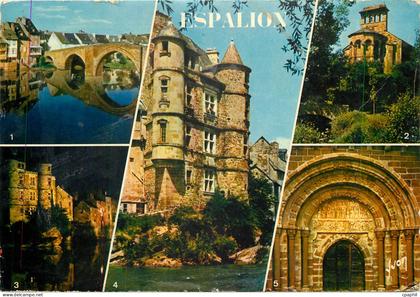 CPM Espalion Aveyron Le Pont Gothique et Vieilles Maisons