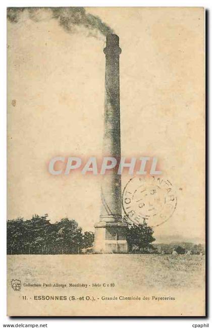 CPA Essonnes S et O Grande Cheminee des Papeteries