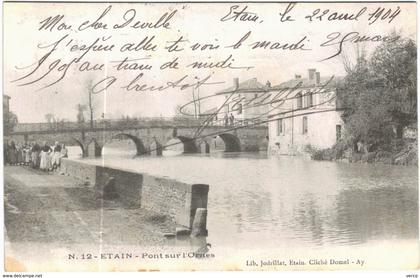 Carte Postale Ancienne de ETAIN-Pont sur l'Ornes-