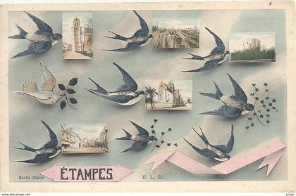 CPA Etampes vues multiples