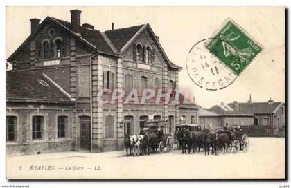 CPA Etaples la gare