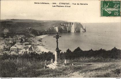 Etretat - Vue du Calvaire - CPA