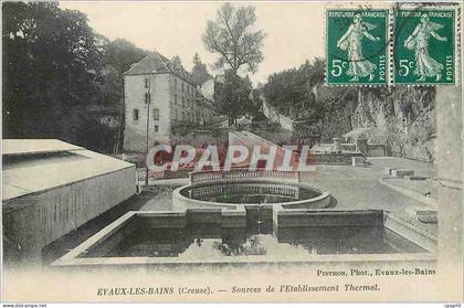 CPA Evaux les Bains Creuse Sources de l'Etablissement Thermal