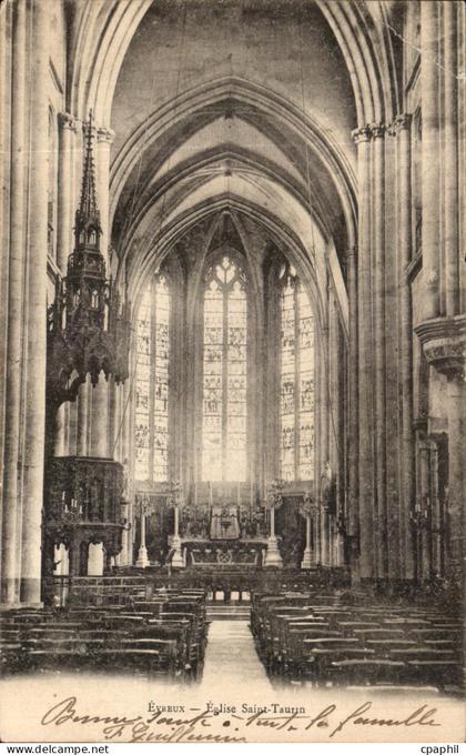 CPA Evreux Eglise Saint Taurin