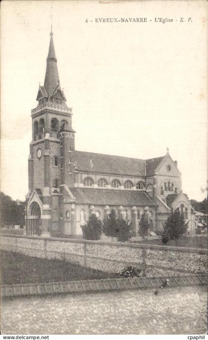 CPA Evreux Navarre L Eglise
