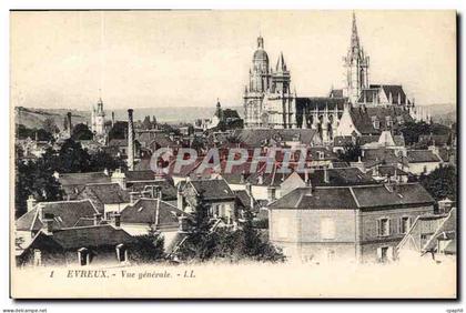 CPA Evreux vue generale