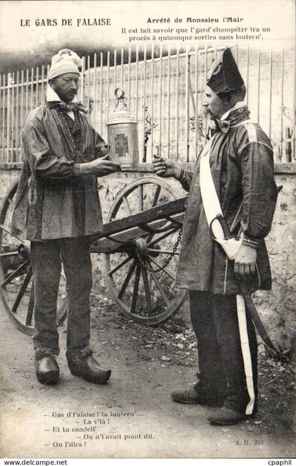 Falaise CPA Le gars de Falaise Arrete de Monssieur l'amir