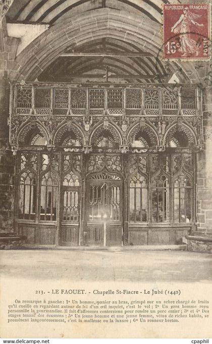 CPA Le Faouet Chapelle St Fiacre Le Jube