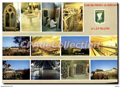 CPSM FELLETIN école des métiers du Bâtiment