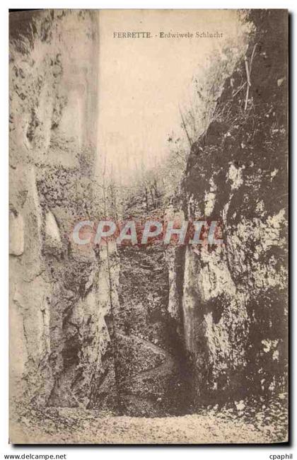 CPA Ferrette Erdwiwele Schlucht