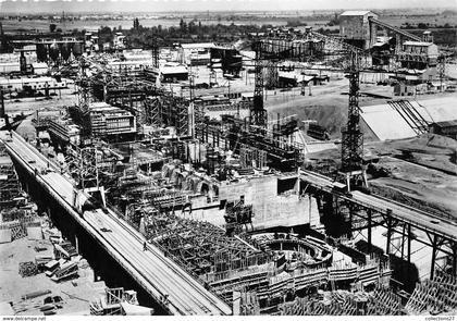 68-FESSENHEIM- CHUTE DE FESSENHEIM- USINE ET UNSTALATIONS DE CHANTIER