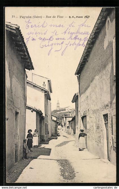 CPA Feyzin, Rue de Fine
