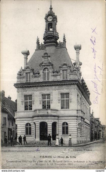 CPA Fismes Hotel de Ville