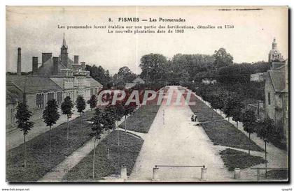 CPA Fismes Les Promenades
