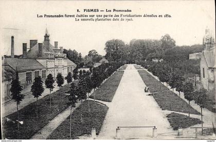 CPA Fismes Les Promenades