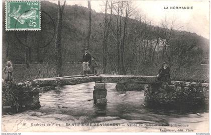 CPA Carte  Postale France-Flers - environs Saint Pierre d'Entremont Vallée du Noireau   Pont  VM47173