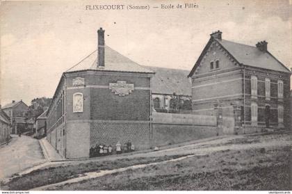 CPA 80 - FLIXECOURT, Ecole de Filles